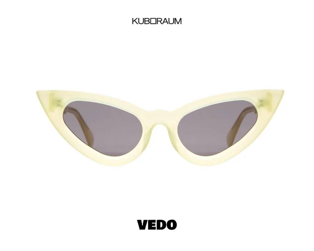 Kuboraum Y3 Feminine Cat-Eye Sunglasses vedosunglasses.com lemon