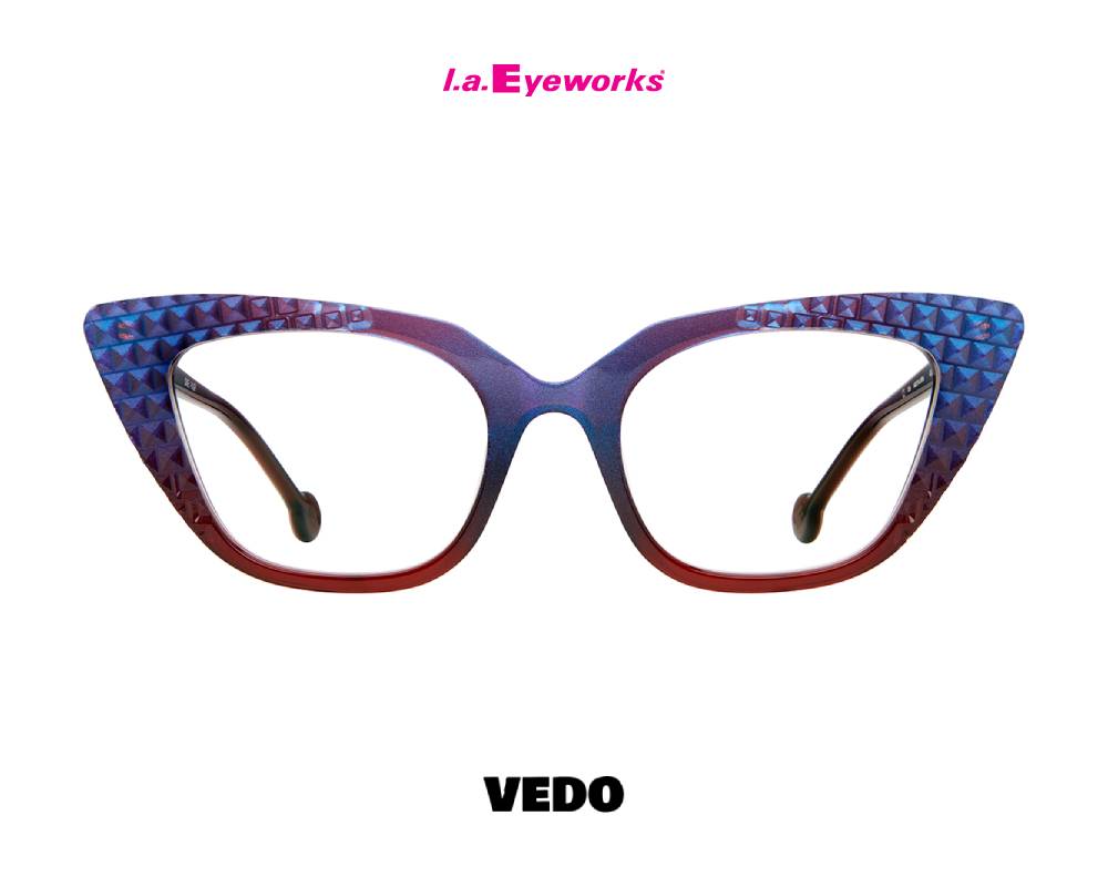 L.A. Eyeworks AUSTIN Pointed Design Eyeglasses  multicolor