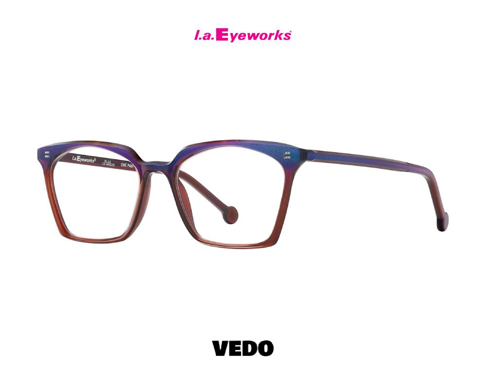 L.A. Eyeworks LEVI Feminine Squared Eyewear violet
