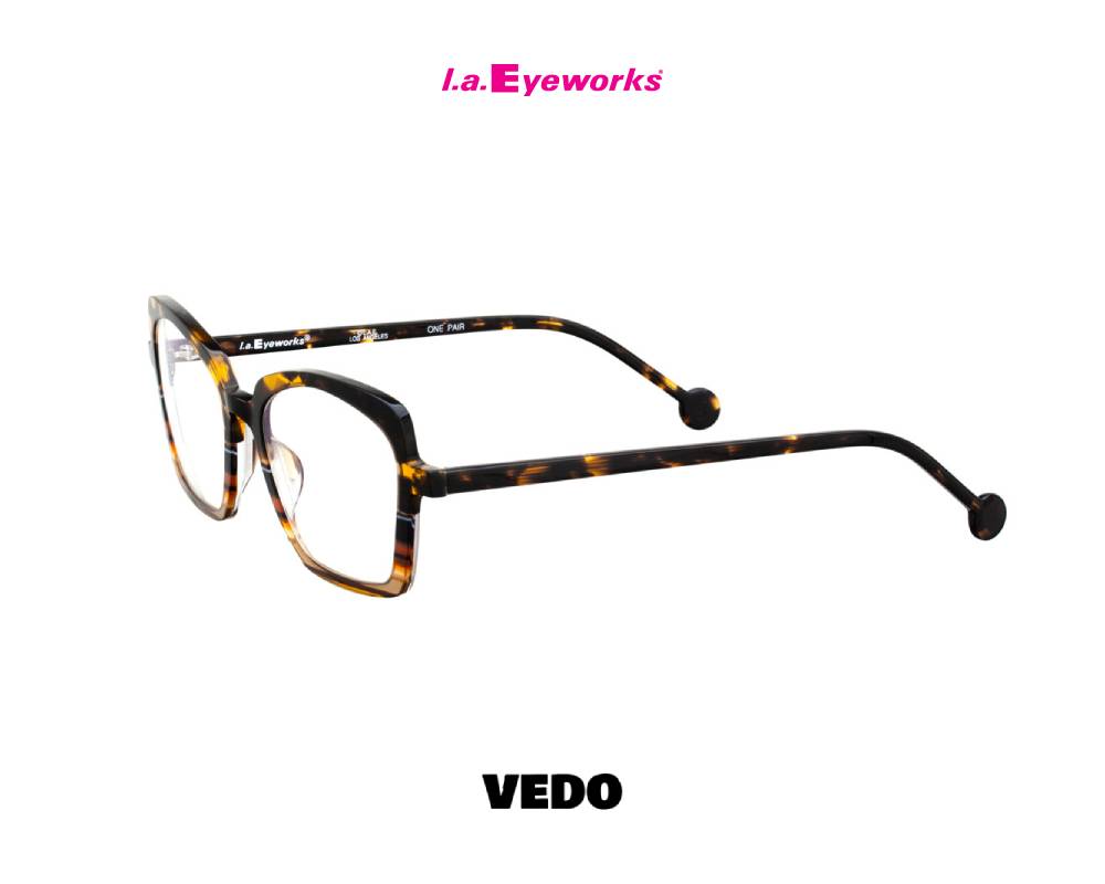 L.A. Eyeworks LOQUAT Women’s Eyeglasses brown multicolor