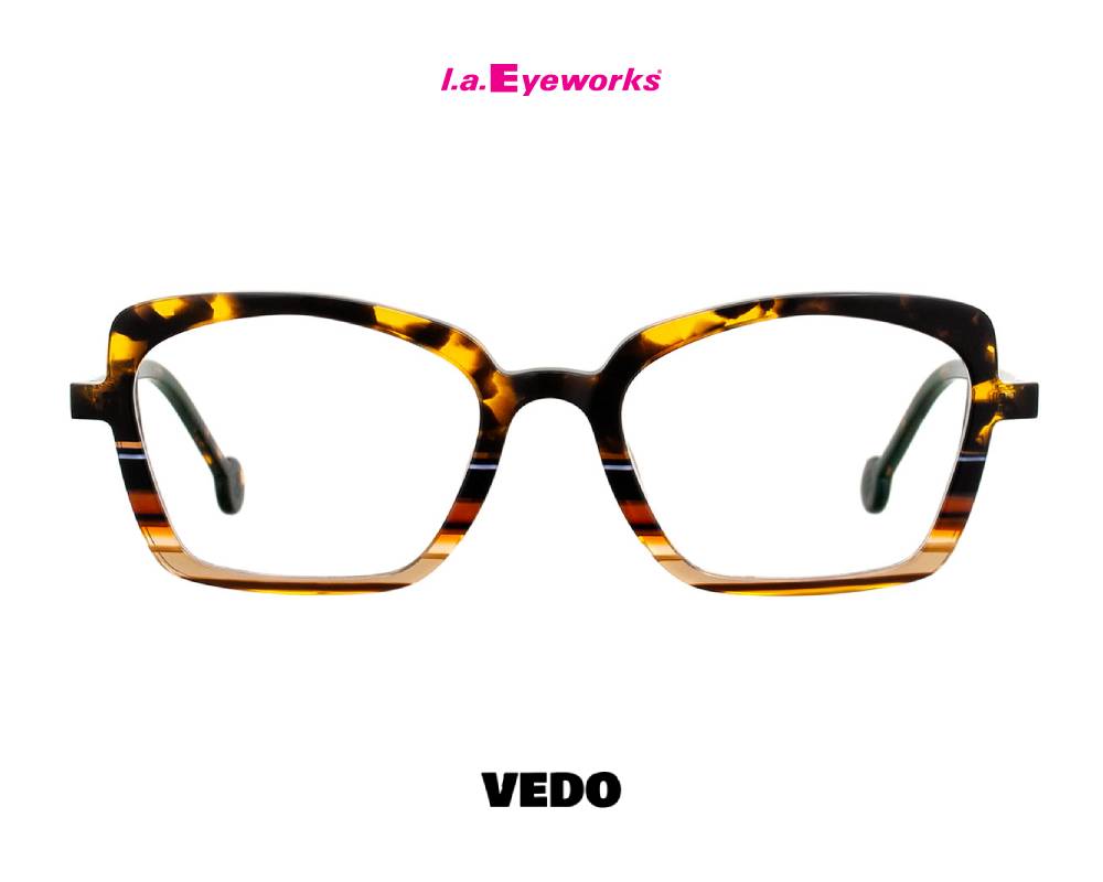L.A. Eyeworks LOQUAT Women’s Eyeglasses brown multicolor