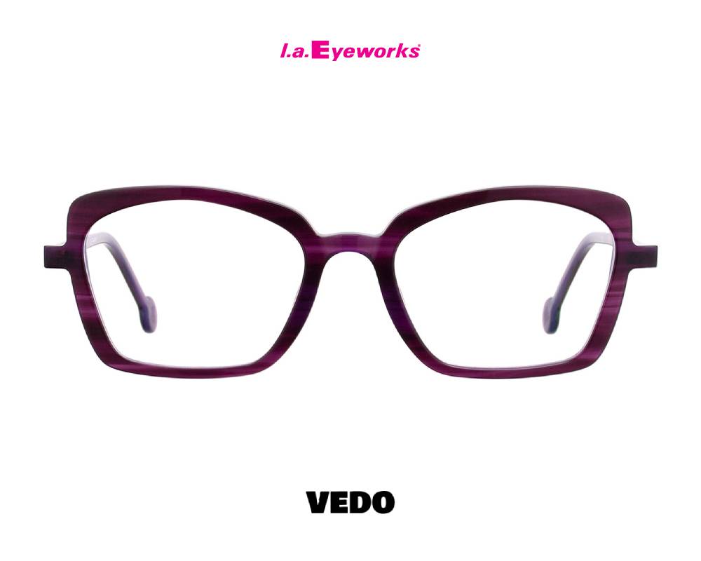 L.A. Eyeworks LOQUAT Women’s Eyeglasses violet havana
