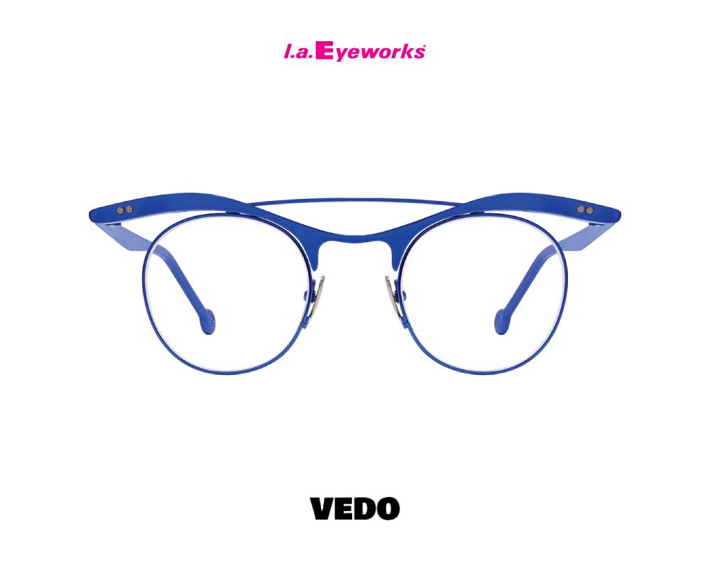 L.A. Eyeworks PLUTO Unique Titanium Design Eyeglasses blue