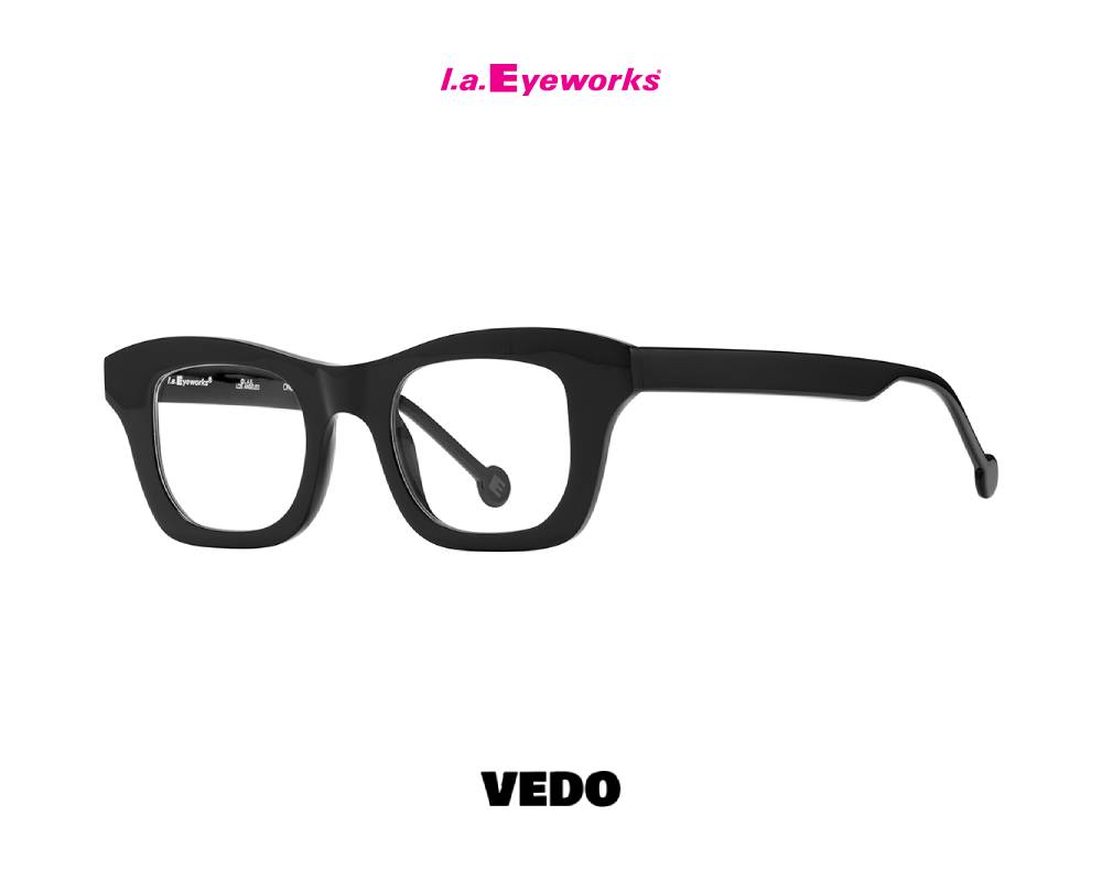 L.A. Eyeworks RENZO Bold Unisex Eyeglasses black