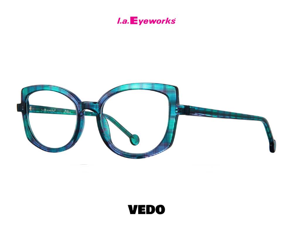 L.A. Eyeworks SEA RANCH butterfly Eyeglasses blue