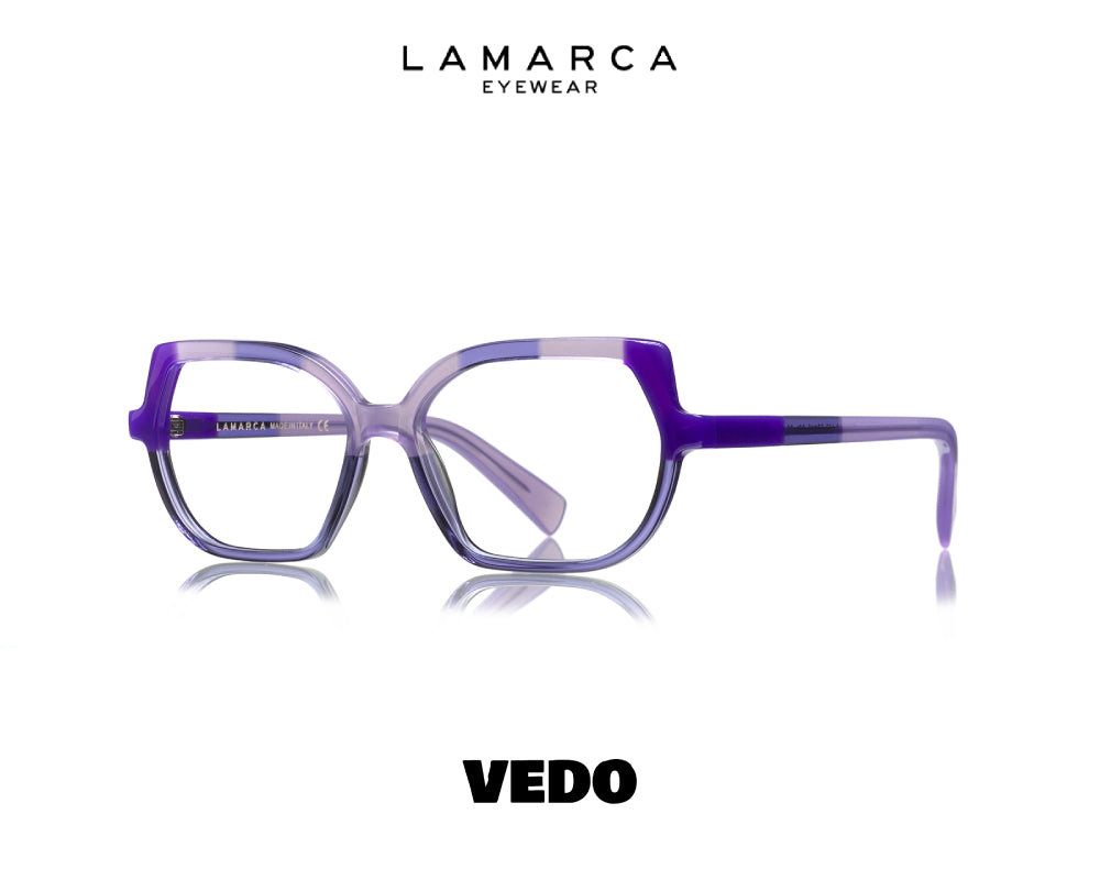 LAMARCA Mosaico 167 Small Cat Eye Eyeglasses vedosunglasses violet