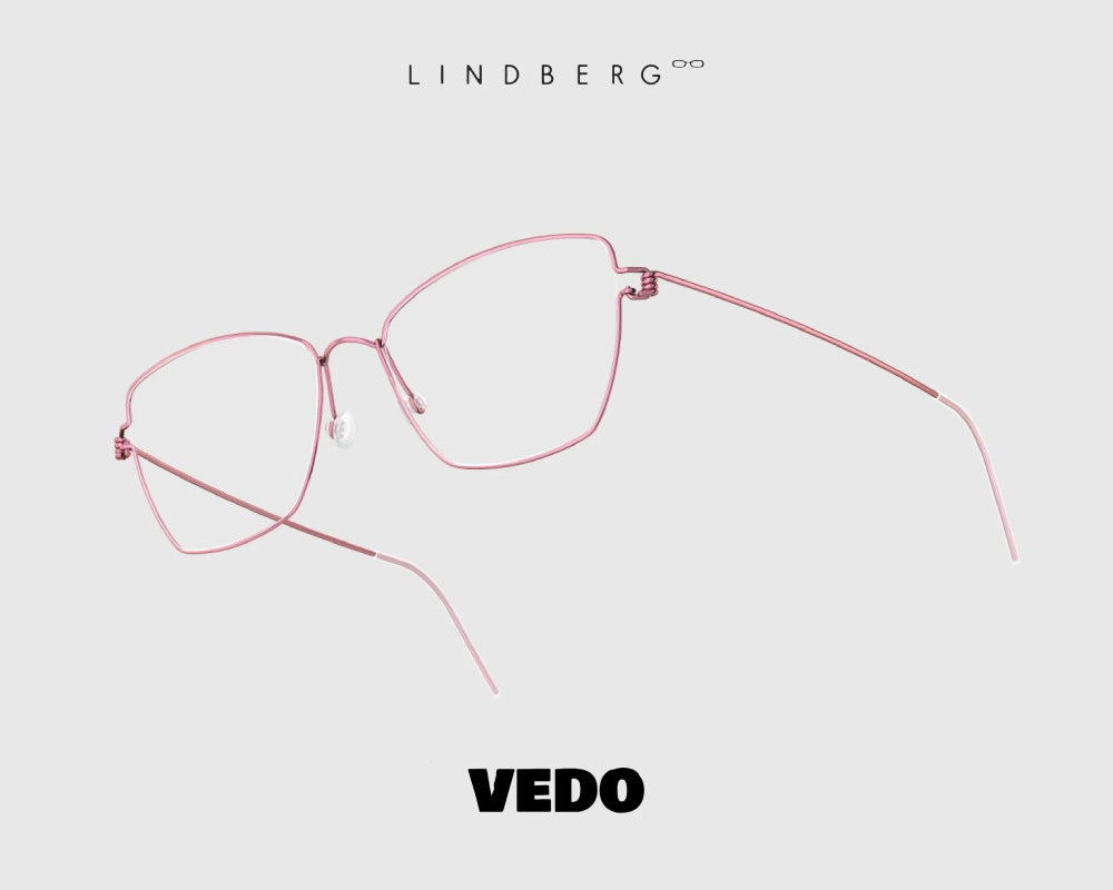 LINDBERG Air Titanium FEMKE cat eye eyeglasses vedosunglasses pink