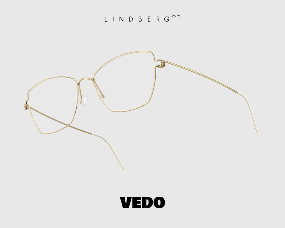 LINDBERG Air Titanium FEMKE cat eye eyeglasses vedosunglasses gold