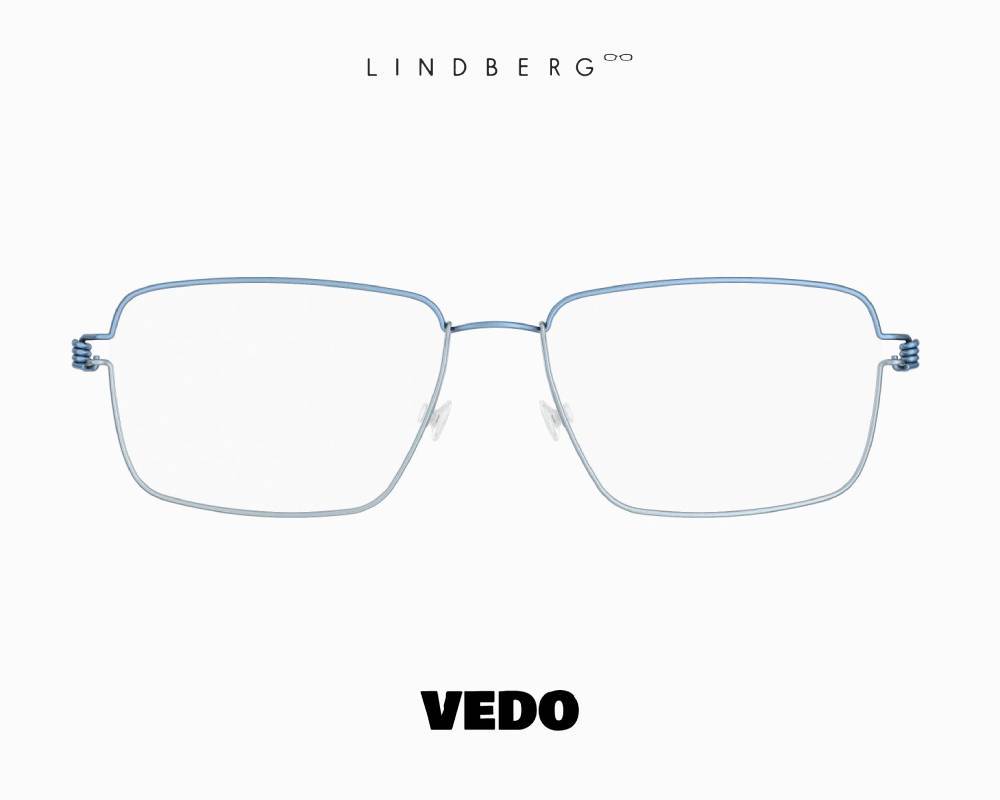 LINDBERG Air Titanium Rim AARON Rectangular Eyeglasses vedosunglasses.com 20-25 light blue