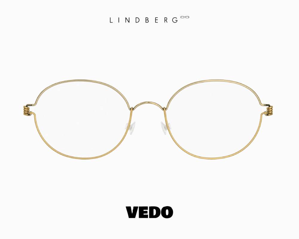 LINDBERG Air Titanium Rim STEFANO Oval Round Eyeglasses vedosunglasses.com GT gold