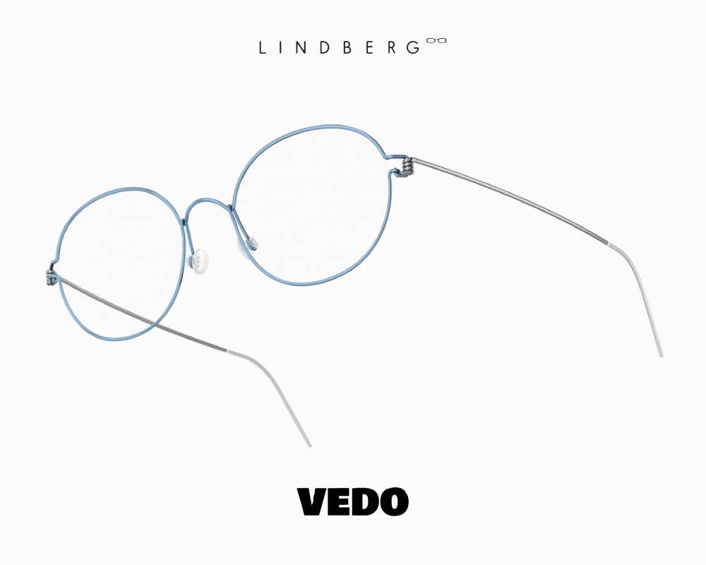 LINDBERG Air Titanium Rim STEFANO Oval Round Eyeglasses vedosunglasses.com P10-P10 light blue silver