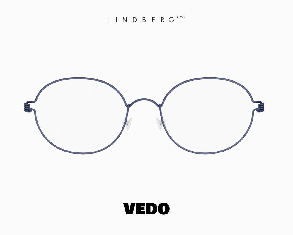 LINDBERG Air Titanium Rim STEFANO Oval Round Eyeglasses vedosunglasses.com U13 blue