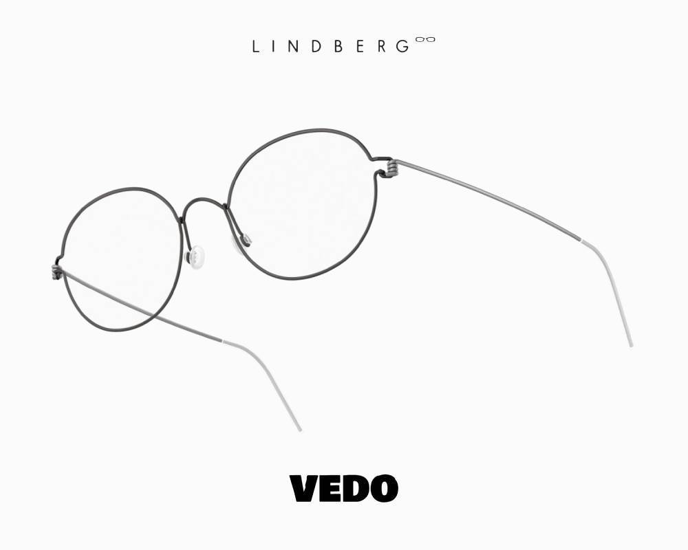 LINDBERG Air Titanium Rim STEFANO Oval Round Eyeglasses vedosunglasses.com U9-P10 black silver