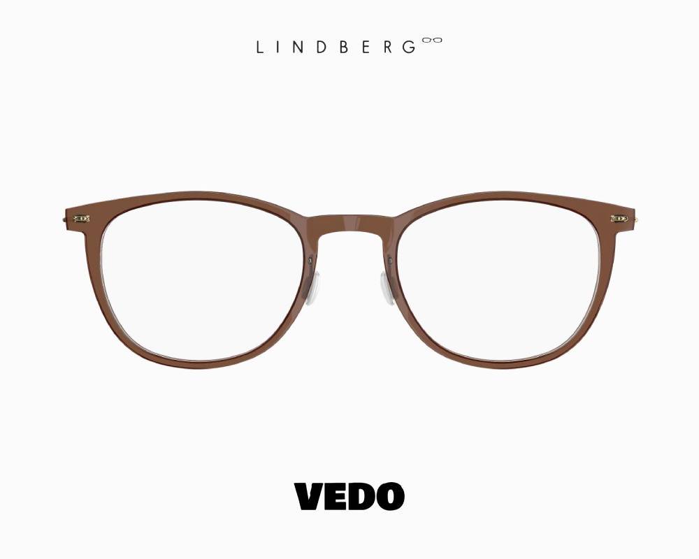 LINDBERG NOW 6529 Titanium Eyeglasses BROWN