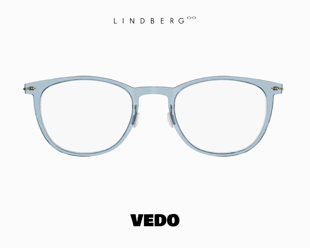 LINDBERG NOW 6529 Titanium Eyeglasses LIGHT BLUE