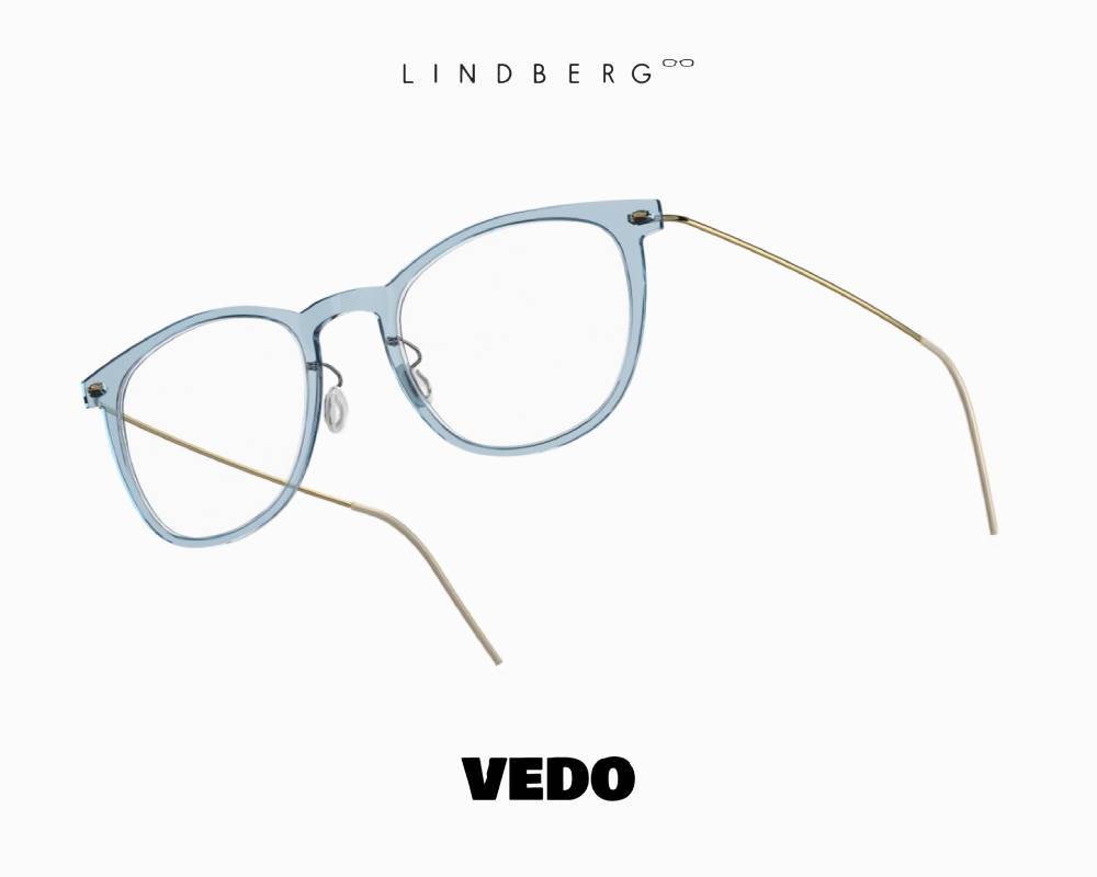 LINDBERG NOW 6529 Titanium Eyeglasses LIGHT BLUE