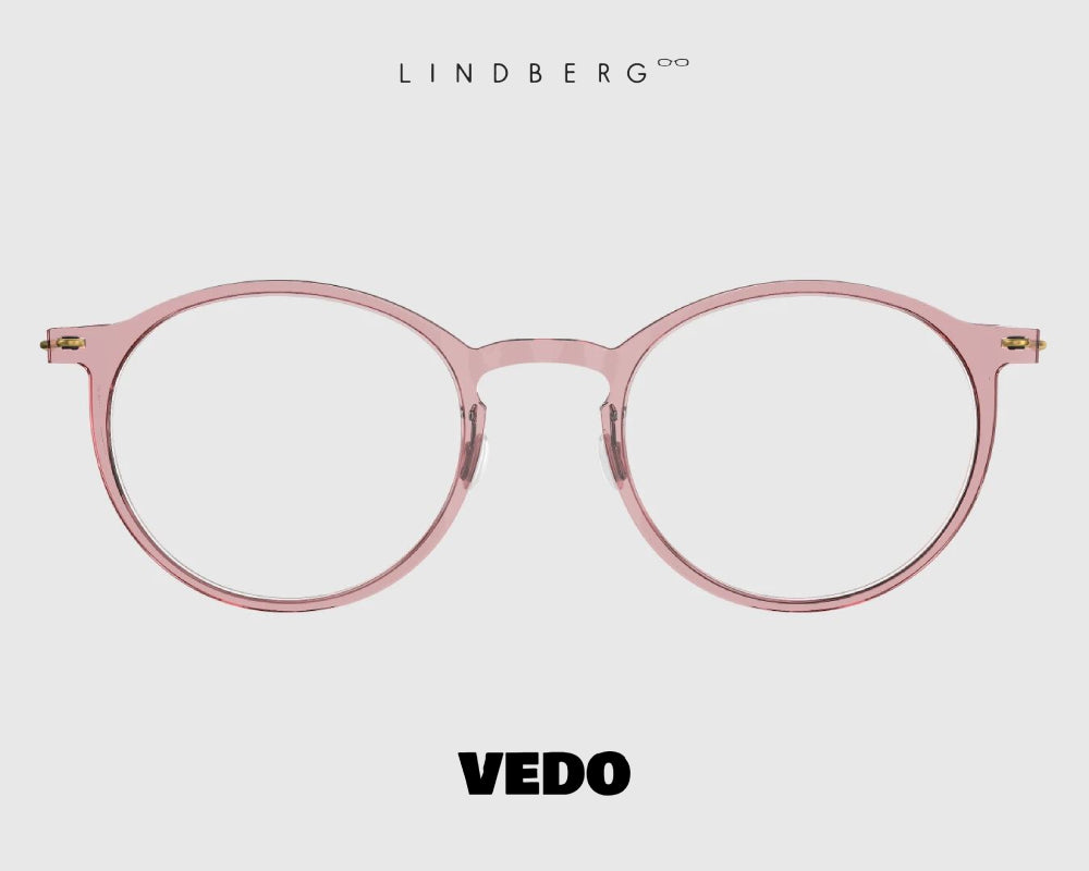 LINDBERG NOW 6541 round eyeglasses vedosunglasses pink