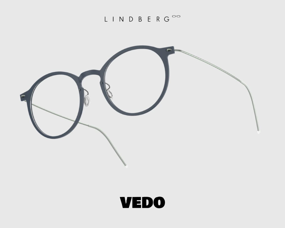 LINDBERG NOW 6541 round eyeglasses vedosunglasses blue