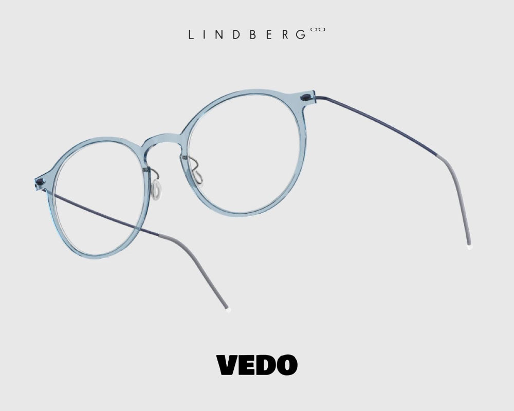 LINDBERG NOW 6541 round eyeglasses vedosunglasses light blue