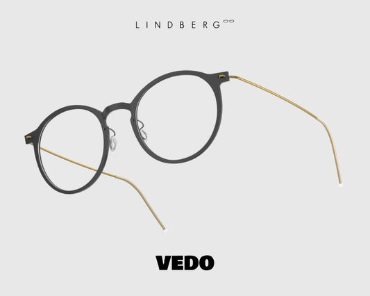 LINDBERG NOW 6541 round eyeglasses vedosunglasses black 