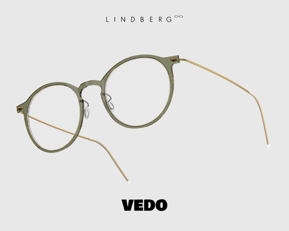 LINDBERG NOW 6541 round eyeglasses vedosunglasses green