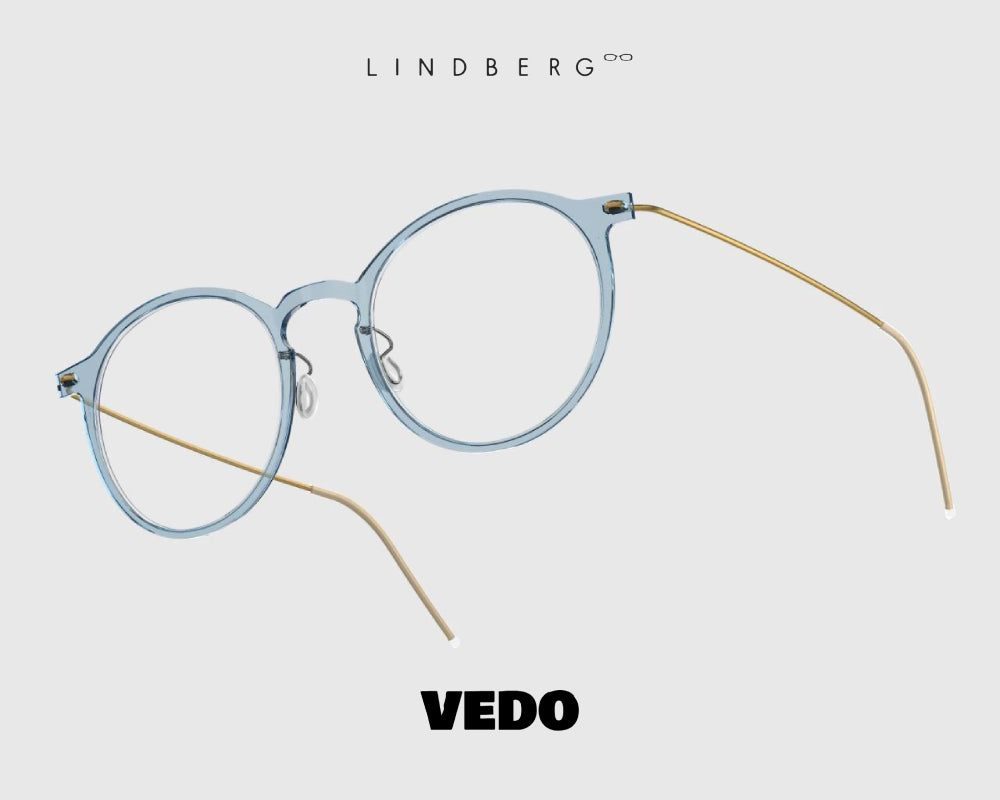 LINDBERG NOW 6541 round eyeglasses vedosunglasses light blue