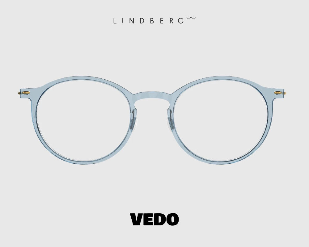 LINDBERG NOW 6541 round eyeglasses vedosunglasses light blue