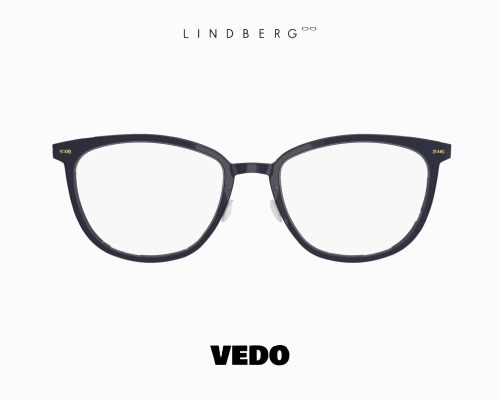 LINDBERG NOW 6647 Soft Cat-Eye Titanium Eyeglasses black