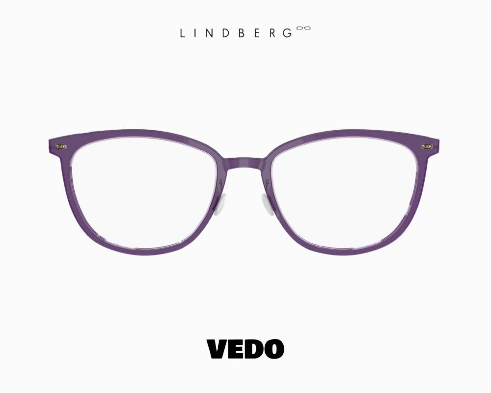 LINDBERG NOW 6647 Soft Cat-Eye Titanium Eyeglasses violet
