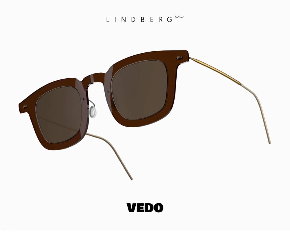 LINDBERG Sun NOW Titanium 8346 Bold Squared Sunglasses vedosunglasses.com brown brown lenses