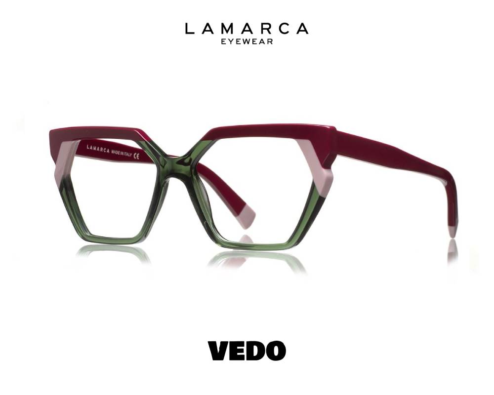 Lamarca Fusioni 156 – Oversized Squared Cat-Eye Butterfly Eyeglasses vedosunglasses.com 02 green cherry