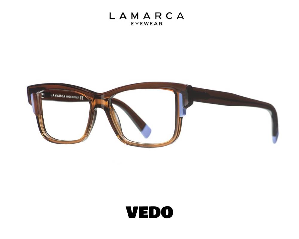 Lamarca Fusioni 171 Rectangular Cat-Eye Eyeglasses vedosunglasses.com brown