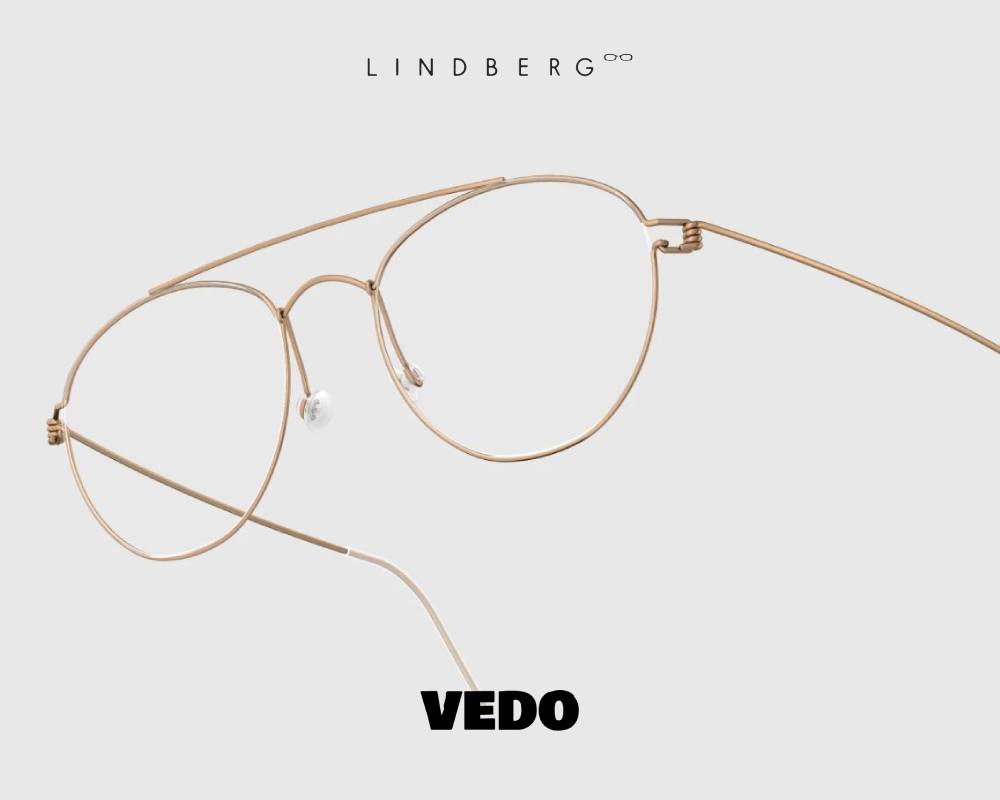 Lindberg Air Titanium Rim CHRISTOFFER Round Aviator Eyeglasses vedosunglasses bronze