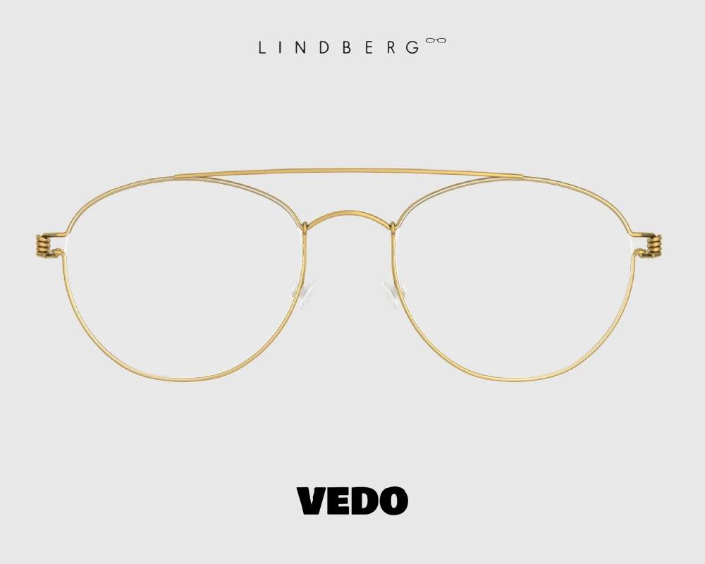 Lindberg Air Titanium Rim CHRISTOFFER Round Aviator Eyeglasses vedosunglasses gold