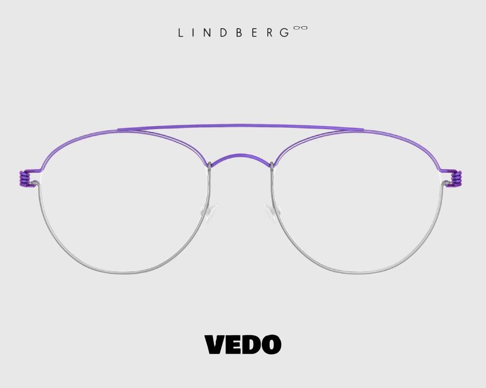 Lindberg Air Titanium Rim CHRISTOFFER Round Aviator Eyeglasses vedosunglasses violet