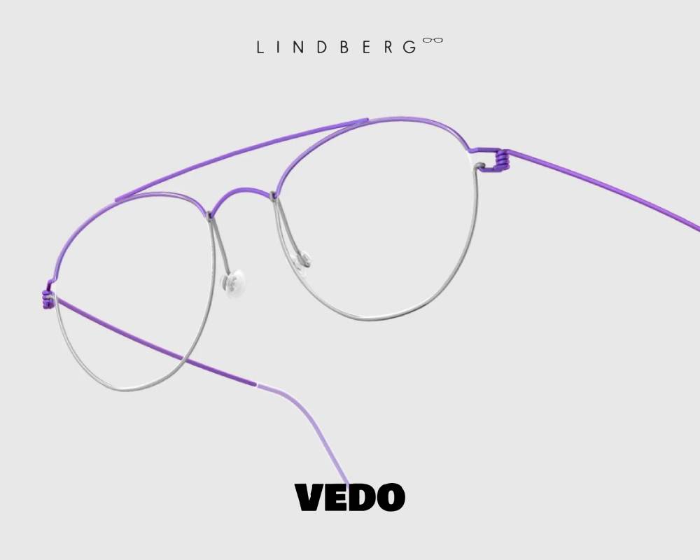Lindberg Air Titanium Rim CHRISTOFFER Round Aviator Eyeglasses vedosunglasses violet