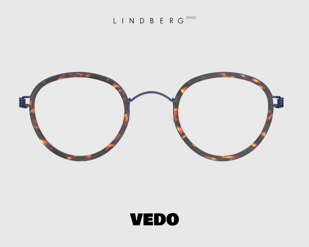 Lindberg Air Titanium Rim JACKIE Small Round Eyeglasses vedosunglasses blue