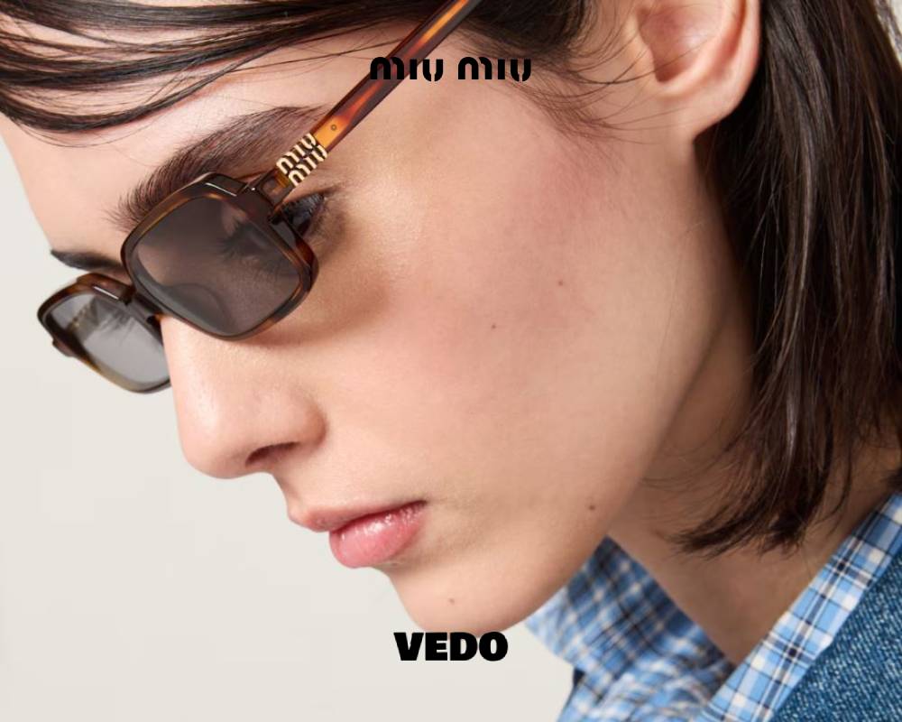 MIU MIU 11ZS – Small Rectangular Sunglasses havana vedosunglasses