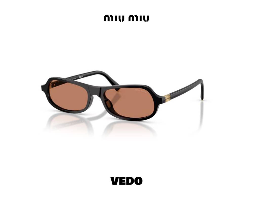 Miu Miu B10 Square Minimal Acetate Sunglasses vedosunglasses black