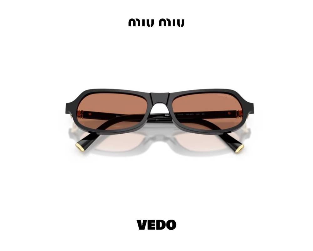 Miu Miu B10 Square Minimal Acetate Sunglasses vedosunglasses black