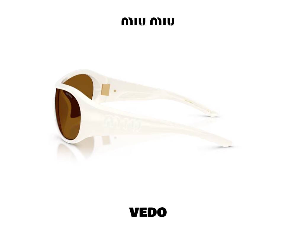 Miu Miu B14 Wraparound Archive 2005 Shield Sunglasses vedosunglasses.com white