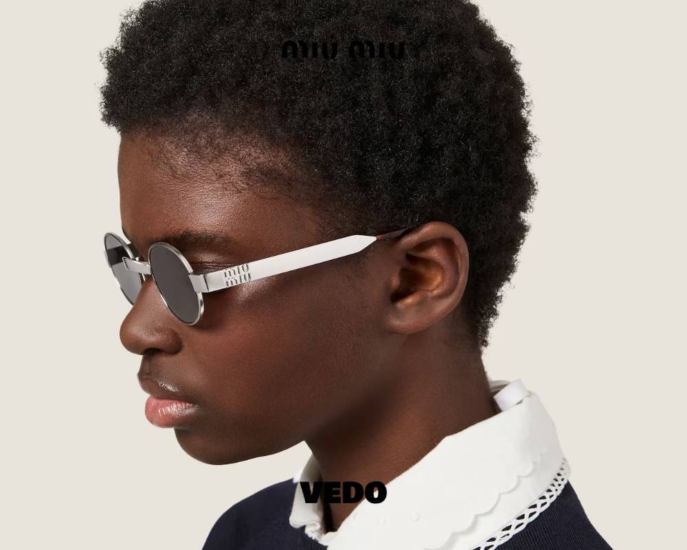Miu Miu B51 Oval Metal Sunglasses vedosunglasses.com silver