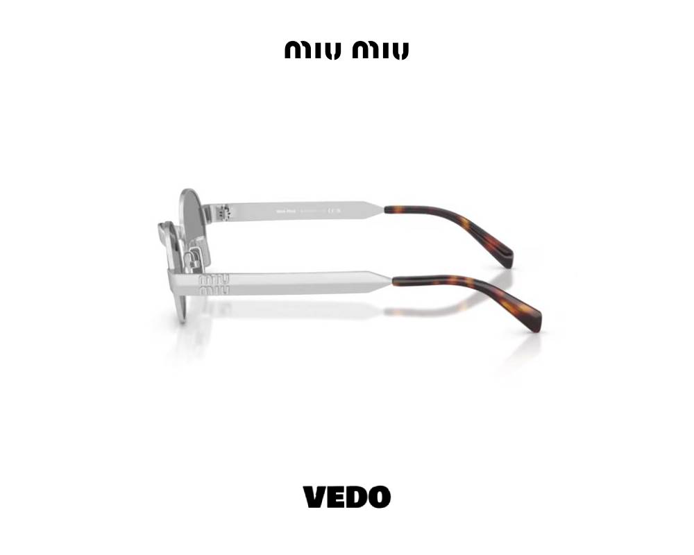 Miu Miu B51 Oval Metal Sunglasses vedosunglasses.com silver