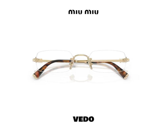 Miu Miu MU 50YV – Rimless Minimalist Eyewear gold