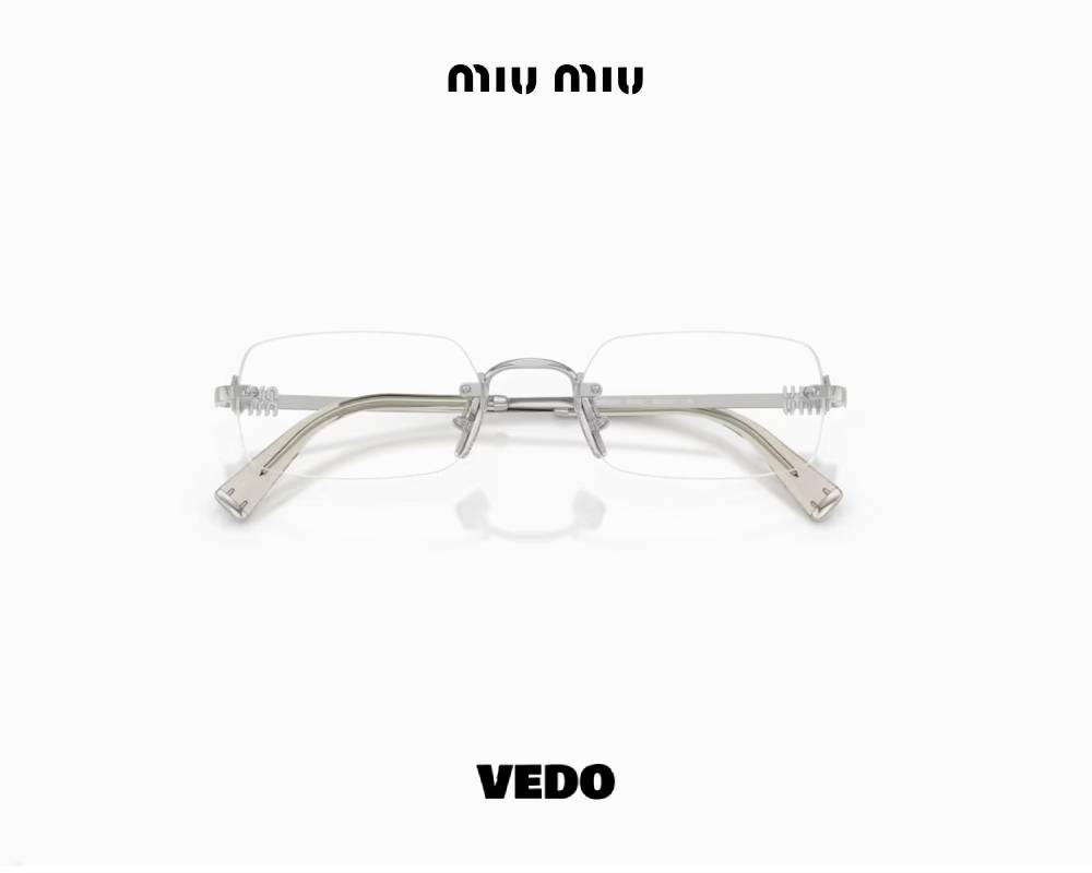 Miu Miu MU 50YV – Rimless Minimalist Eyewear silver