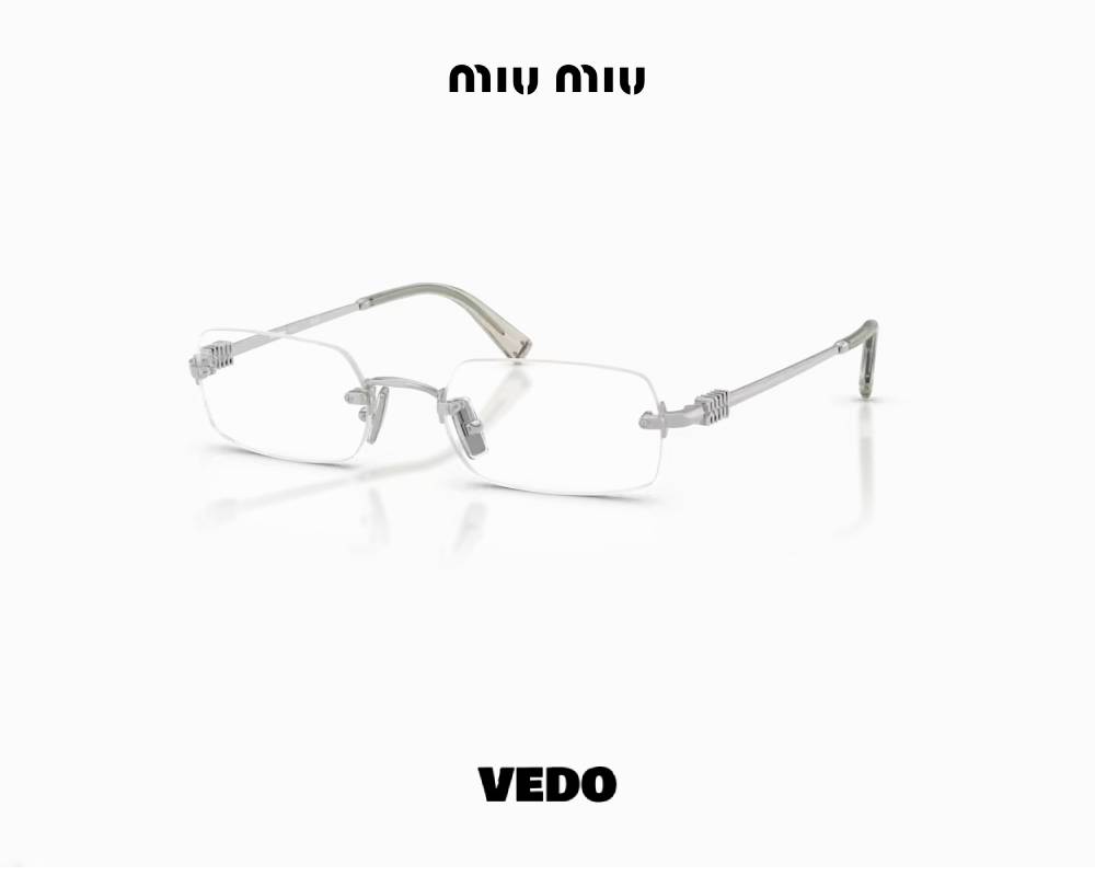 Miu Miu MU 50YV – Rimless Minimalist Eyewear silver
