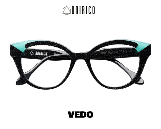 ONIRICO ON112 Round Cat-Eye Eyeglasses vedosunglasses.com black