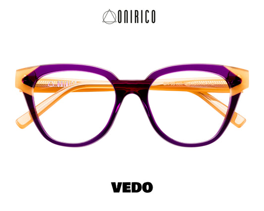 ONIRICO ON93 Teardrop Cat-Eye Eyeglasses vedosunglasses.com violet orange