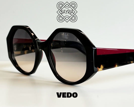 Octagonal round sunglasses BAYRIA COSSYRA vedosunglasses.com black