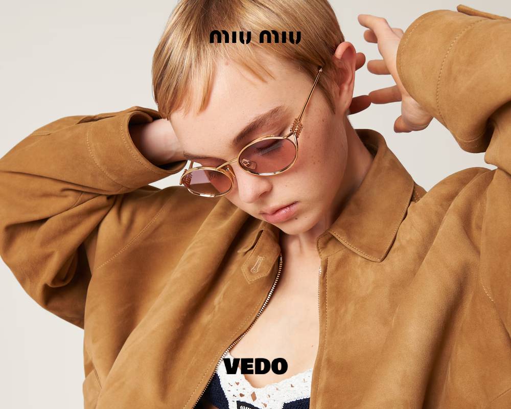 Oval Miu Miu SMU 52Y Metal Sunglasses  gold pink gradient
